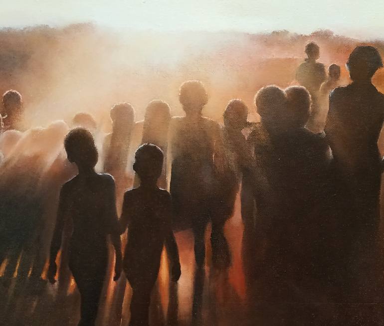 Original People Painting by Tomas Castano