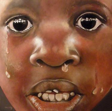 Print of Realism Children Paintings by Tomas Castano