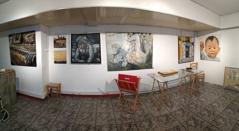 Original Figurative Landscape Painting by Tomas Castano