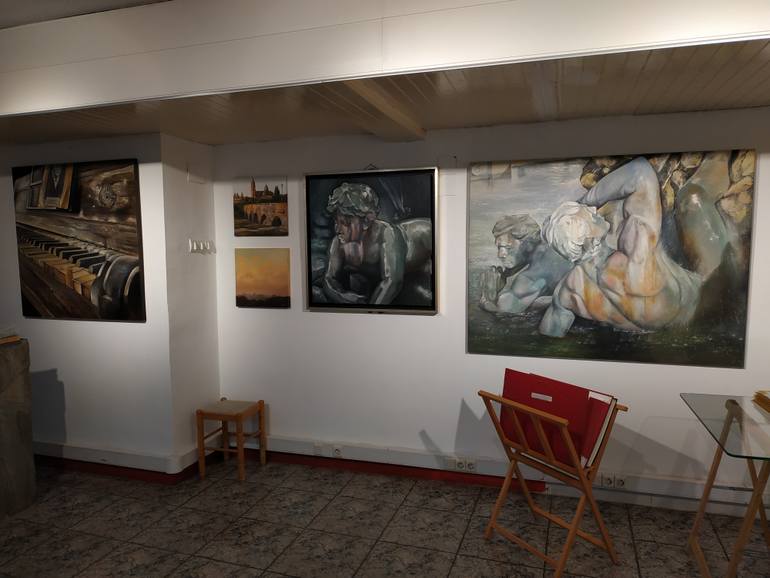 Original Figurative Landscape Painting by Tomas Castano