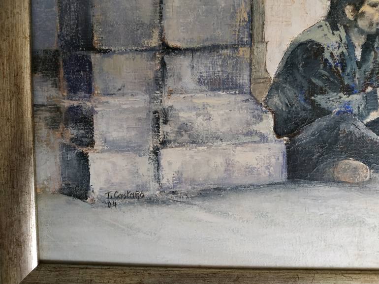 Original Figurative Dogs Painting by Tomas Castano
