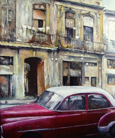 Original Realism Automobile Paintings by Tomas Castano