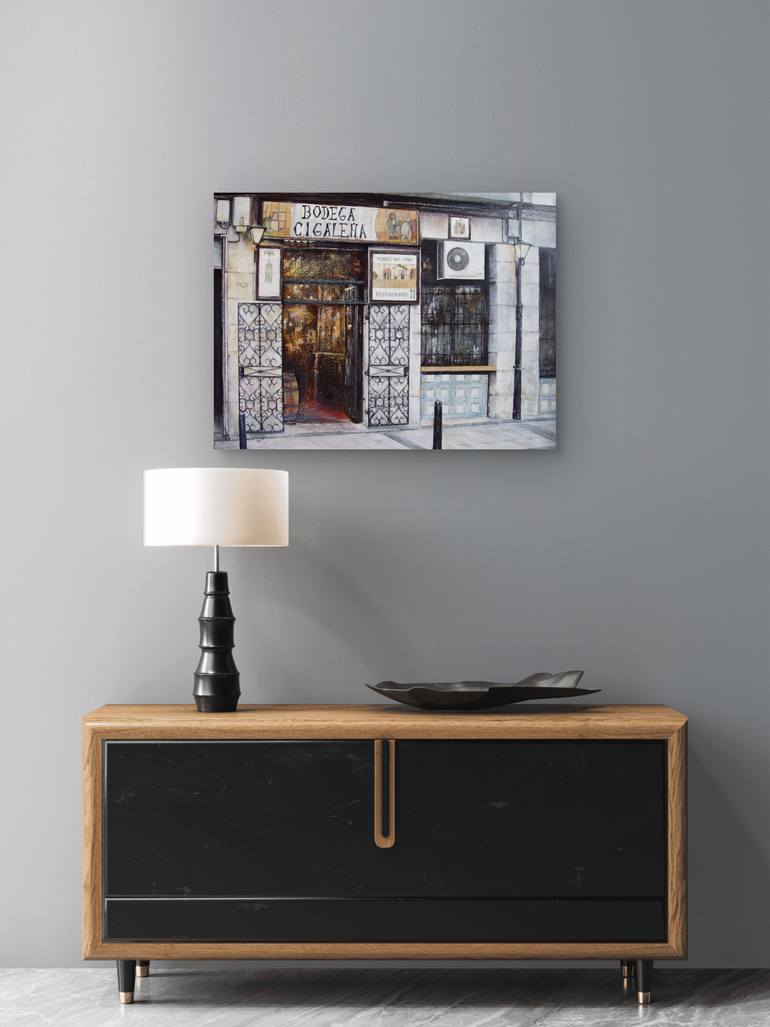 Original Figurative Architecture Painting by Tomas Castano