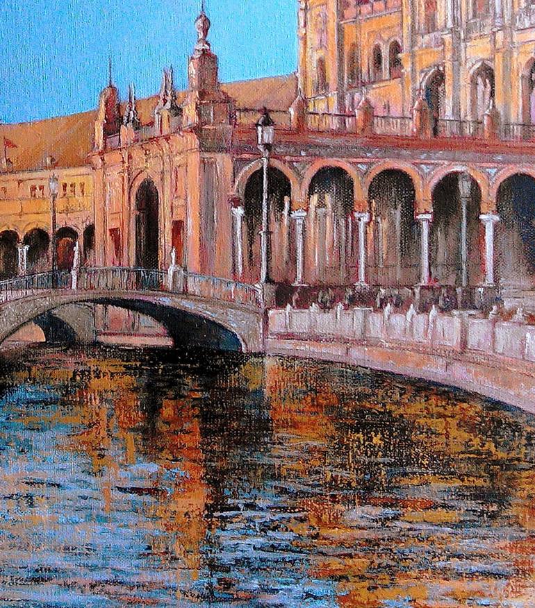 Original Architecture Painting by Tomas Castano