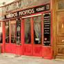 Collection Facades in red of the old Madrid