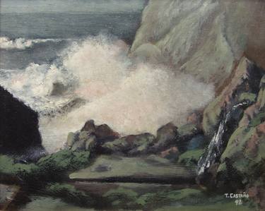 Original Impressionism Seascape Paintings by Tomas Castano