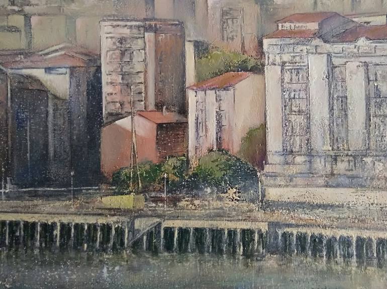 Original Impressionism Cities Painting by Tomas Castano