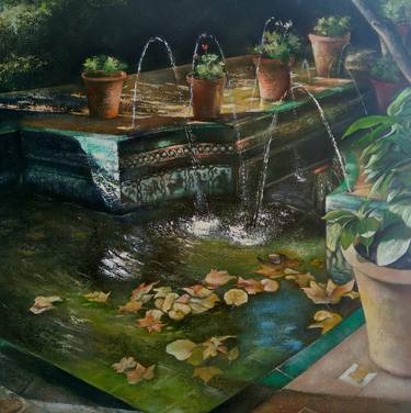 Print of Garden Paintings by Tomas Castano