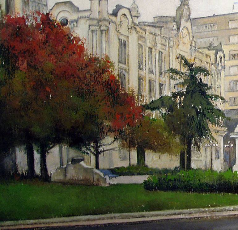 Original Realism Cities Painting by Tomas Castano