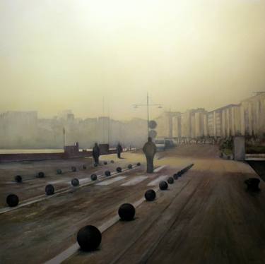 Original Realism Cities Paintings by Tomas Castano