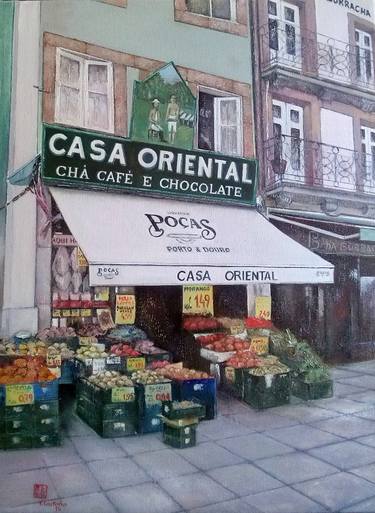 Original Photorealism Cities Paintings by Tomas Castano