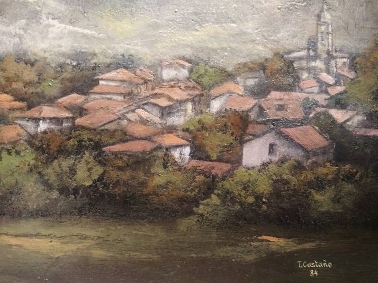 Original Impressionism Landscape Painting by Tomas Castano