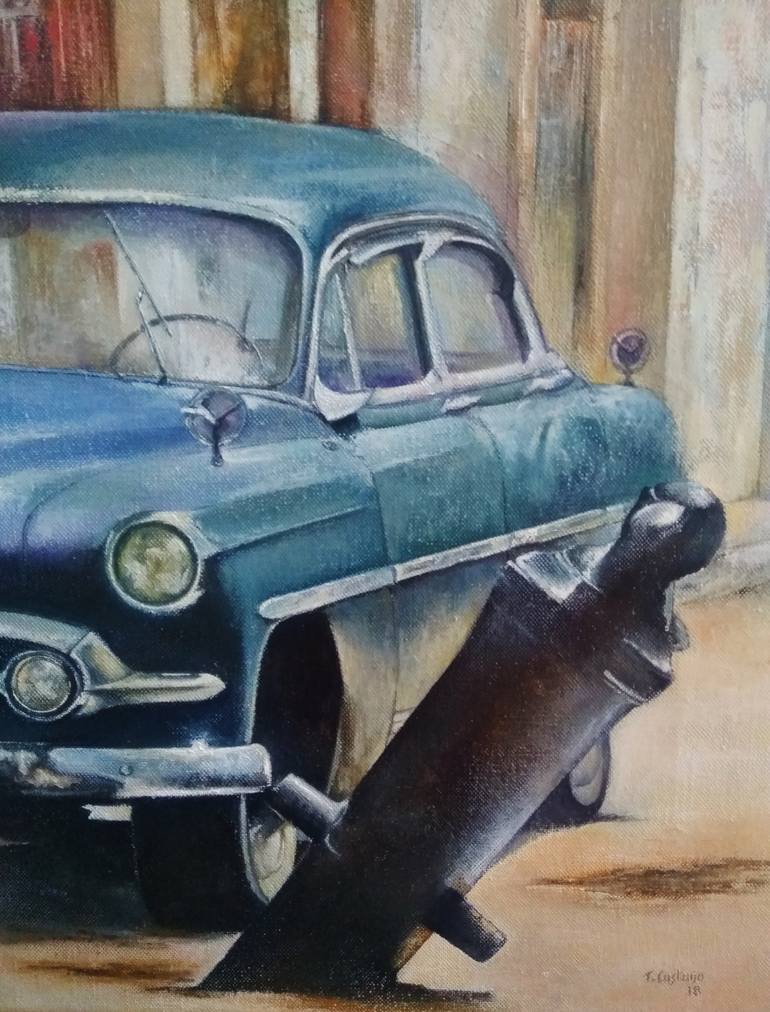 Original Automobile Painting by Tomas Castano