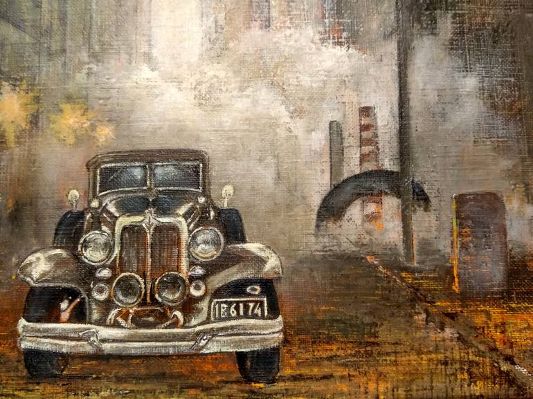 Original Car Painting by Tomas Castano