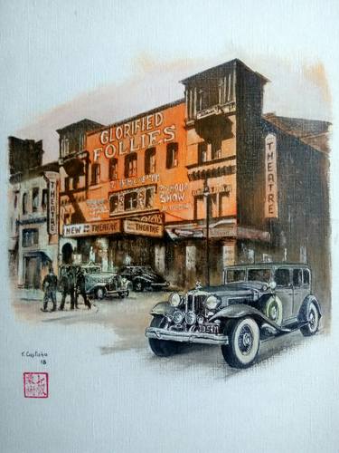 Print of Automobile Paintings by Tomas Castano