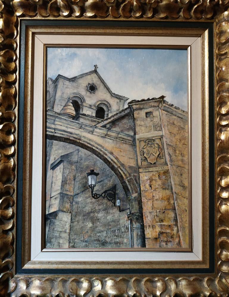 Original Figurative Architecture Painting by Tomas Castano