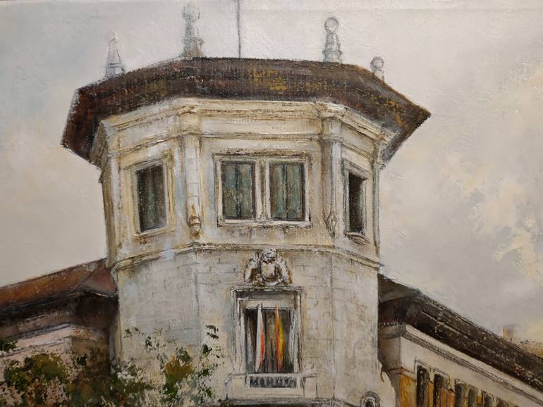 Original Figurative Architecture Painting by Tomas Castano