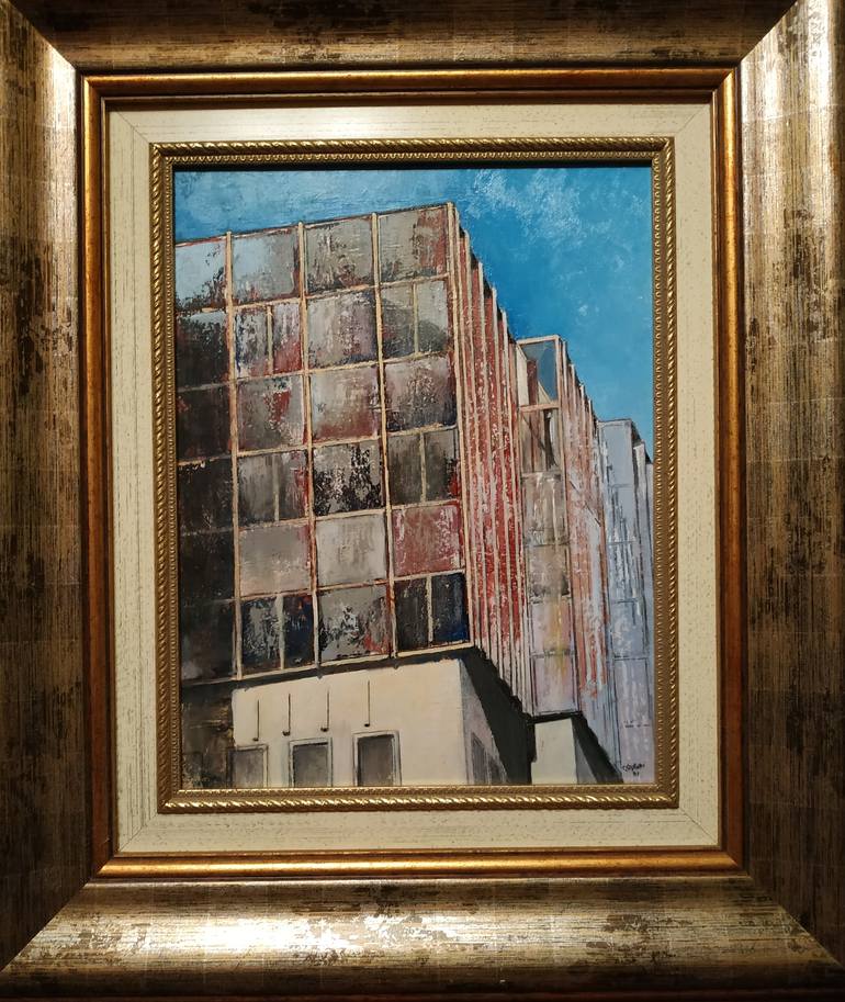 Original Architecture Painting by Tomas Castano