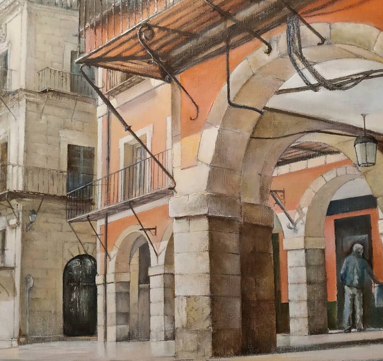 Original Architecture Painting by Tomas Castano