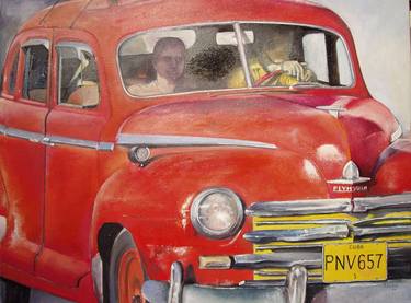 Print of Fine Art Car Paintings by Tomas Castano