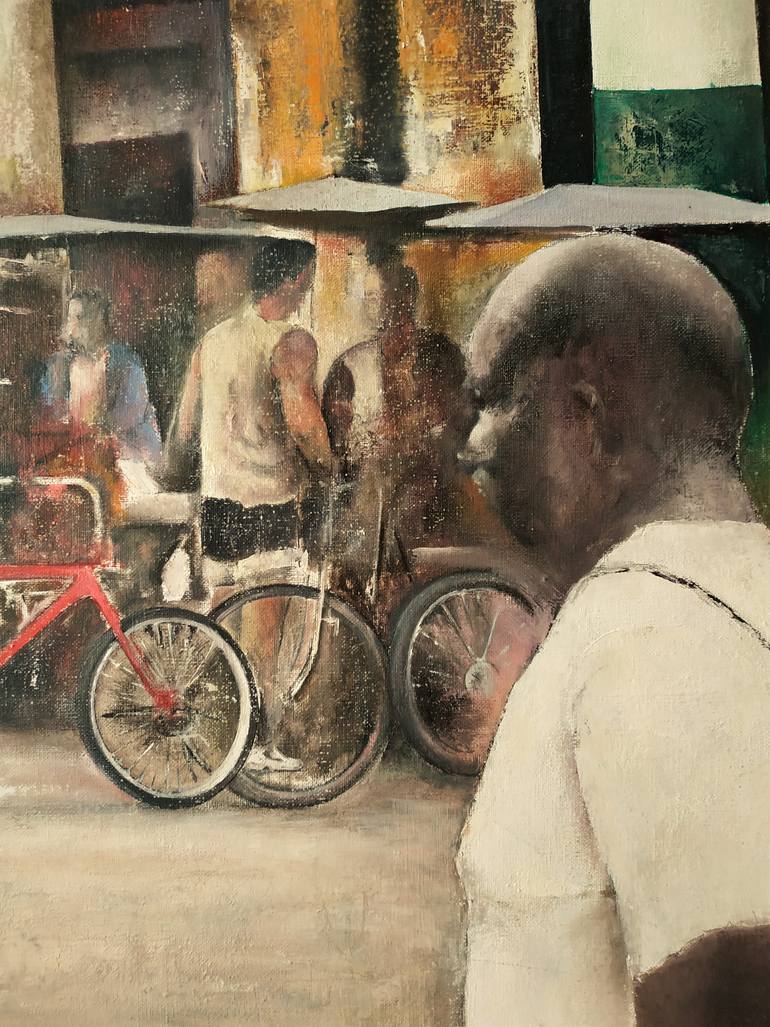 Original Figurative Architecture Painting by Tomas Castano