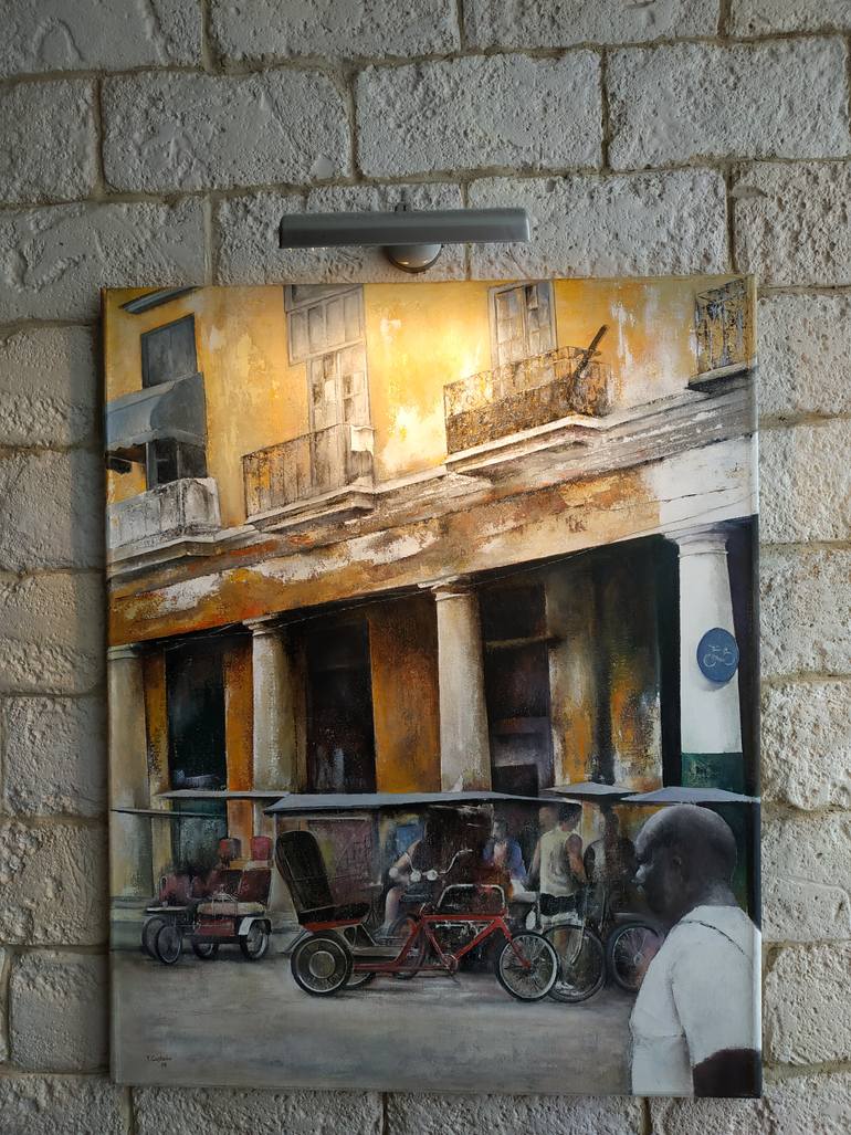 Original Figurative Architecture Painting by Tomas Castano