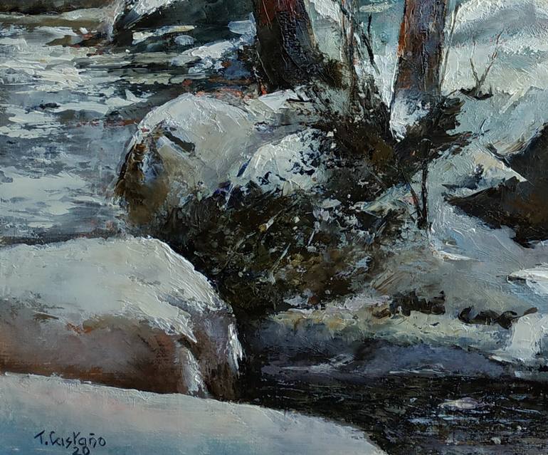 Original Figurative Landscape Painting by Tomas Castano
