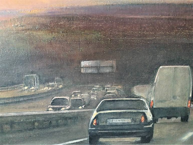 Original Figurative Car Painting by Tomas Castano