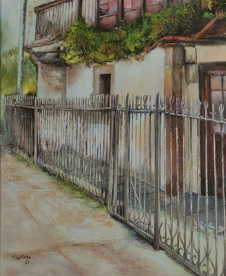 Original Figurative Architecture Painting by Tomas Castano