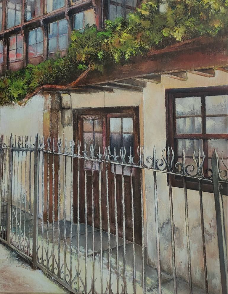 Original Figurative Architecture Painting by Tomas Castano