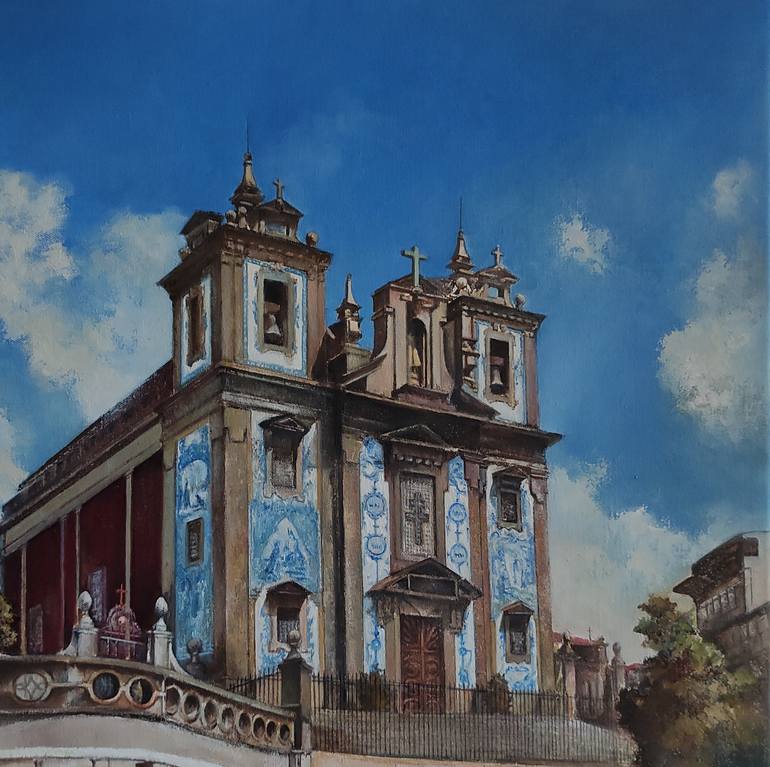 Original Figurative Architecture Painting by Tomas Castano