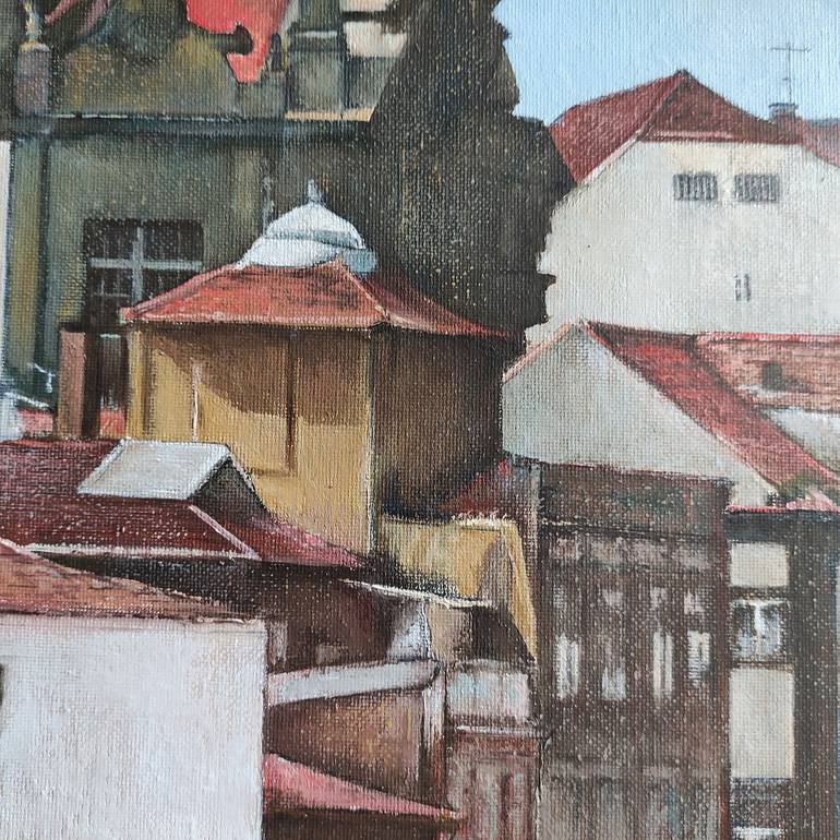 Original Figurative Architecture Painting by Tomas Castano