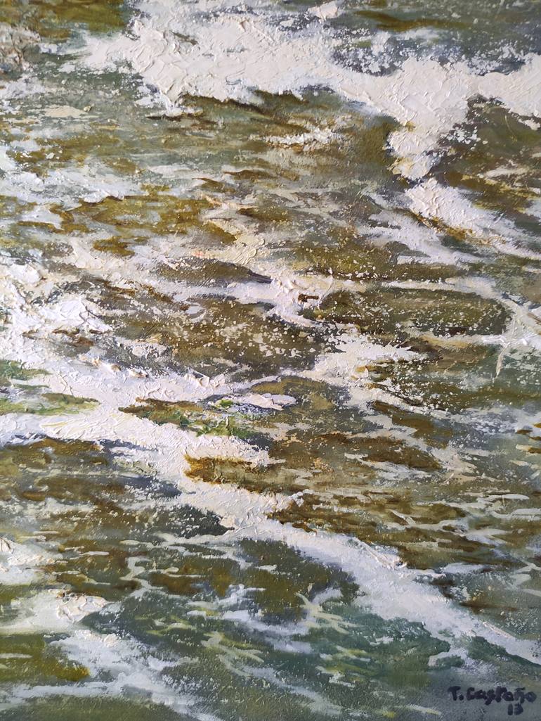 Original Impressionism Seascape Painting by Tomas Castano