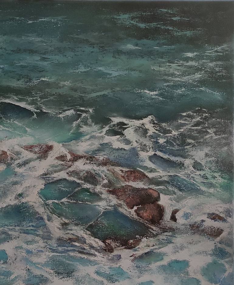 Original Seascape Painting by Tomas Castano