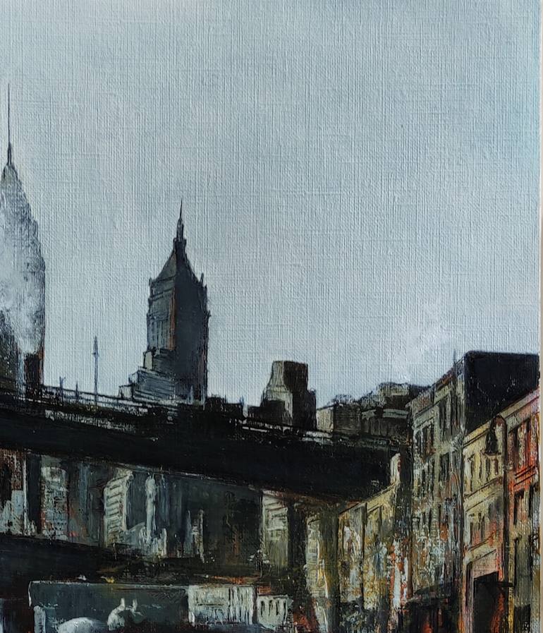 Original Illustration Cities Painting by Tomas Castano