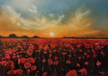 Print of Fine Art Floral Paintings by Tomas Castano