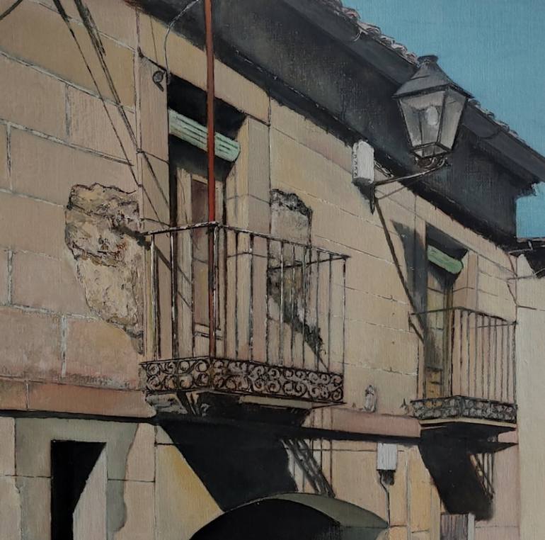 Original Fine Art Architecture Painting by Tomas Castano