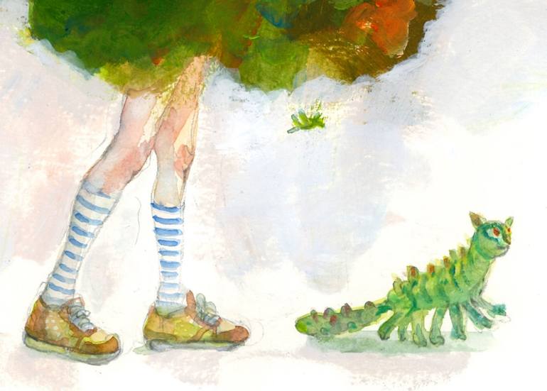 Original Conceptual Garden Drawing by Yoshi Ogura