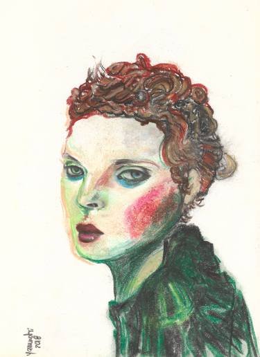 Print of Portrait Drawings by Carolina Rojas