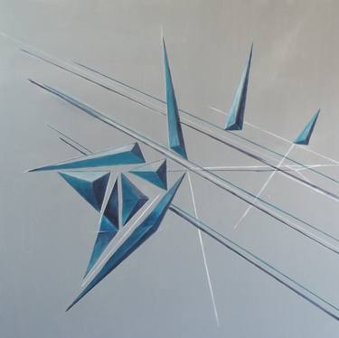 Original Abstract Geometric Paintings by Tiety Bouma