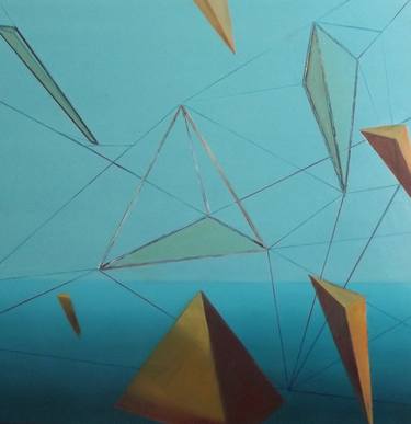 Original Cubism Geometric Paintings by Tiety Bouma