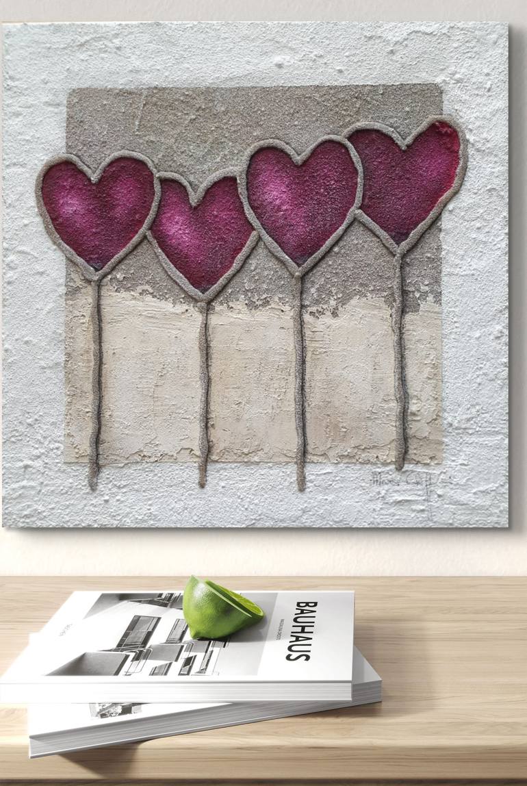 Original Contemporary Love Painting by Maria Chiffi