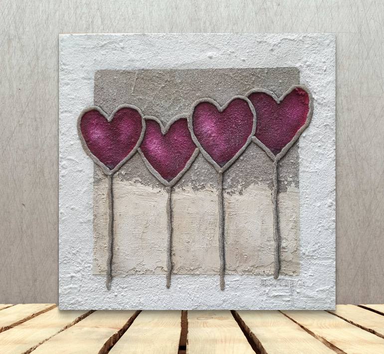 Original Contemporary Love Painting by Maria Chiffi