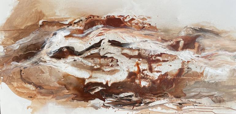 Original Abstract Expressionism Abstract Paintings by Tiny De Bruin