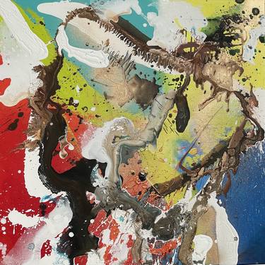 Original Abstract Expressionism Abstract Paintings by Tiny de Bruin
