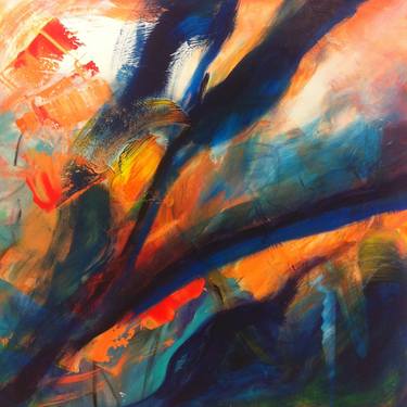 Original Abstract Expressionism Abstract Paintings by Tiny de Bruin