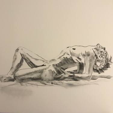 Original Figurative Nude Drawings by Tiny de Bruin