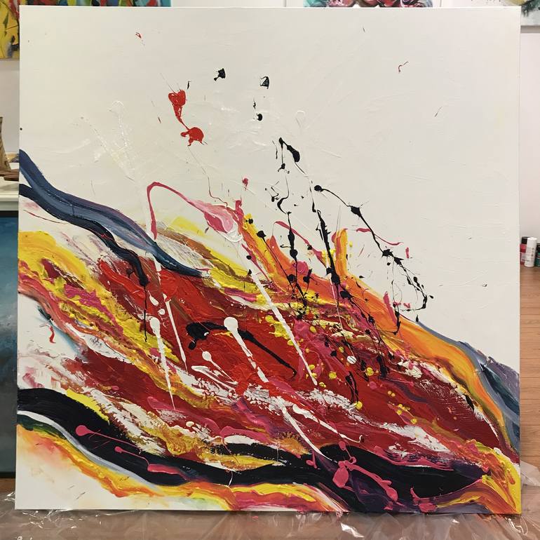 Original Abstract Painting by Tiny de Bruin