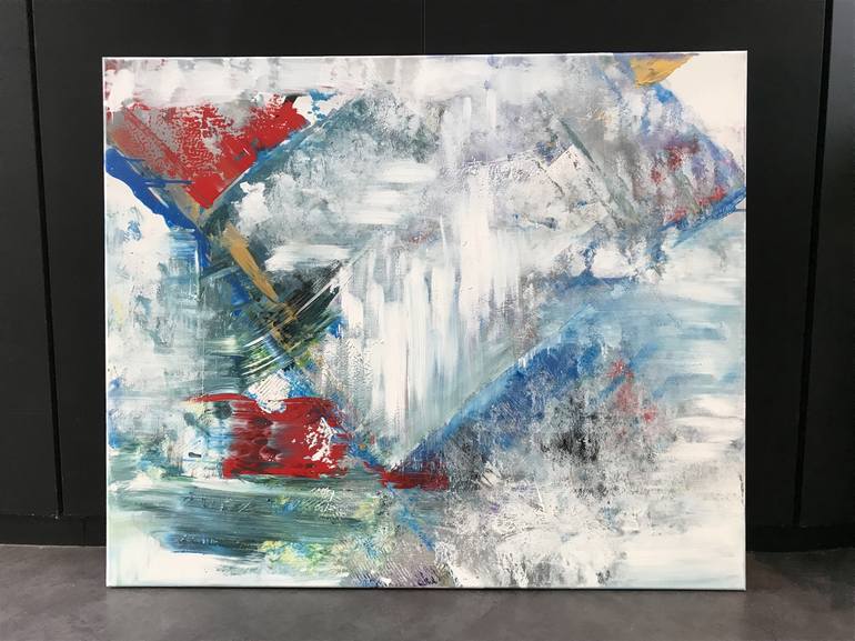 Original Abstract Expressionism Abstract Painting by Tiny de Bruin