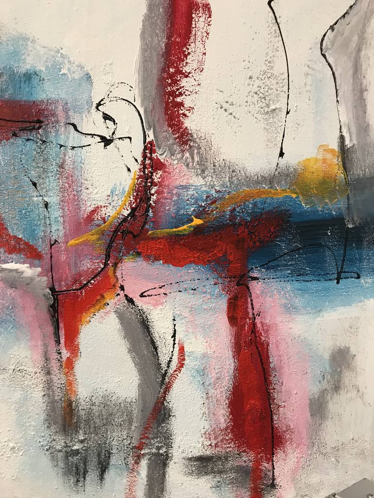 Original Abstract Expressionism Abstract Painting by Tiny de Bruin